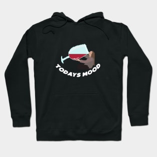 WINE TODAYS MOOD - Pixelart Hoodie